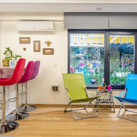 Apartment Flat With Rainbow Themed Interior In Goztepe