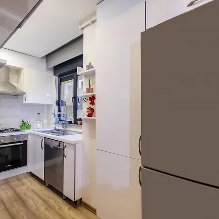 Flat With Rainbow Themed Interior In Goztepe Apartment